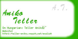 aniko teller business card